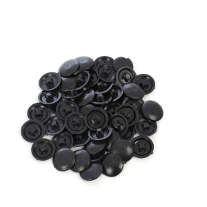 Capac plastic, pentru mascare suruburi mobila, PZ3, negru, set 50 bucati