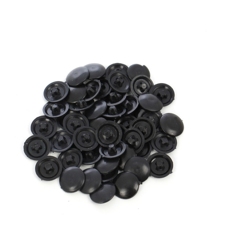 Capac plastic, pentru mascare suruburi mobila, PZ3, negru, set 50 bucati
