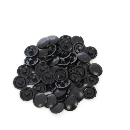 Capac plastic, pentru mascare suruburi mobila, PZ3, negru, set 50 bucati