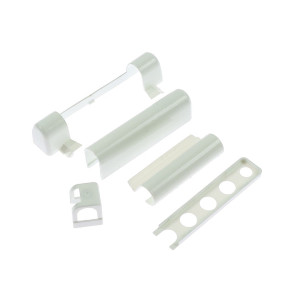 Capace mascare balamale ferestre, plastic, alb, 90 x 40 x 20 mm