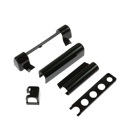 Capace mascare balamale ferestre, plastic, maro, 90 x 40 x 20 mm