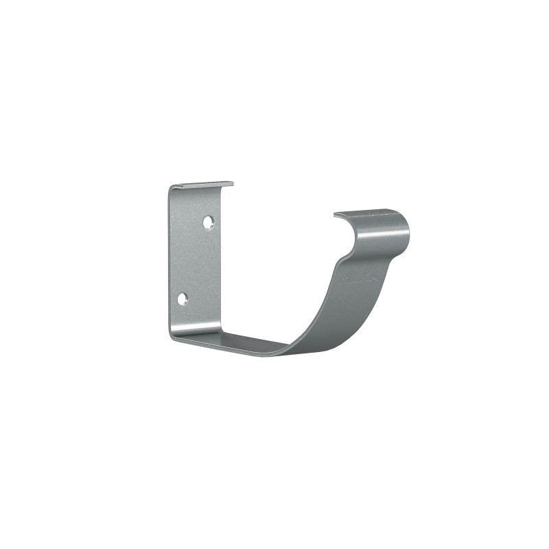 Carlig combi jgheab pentru sistem pluvial, Bilka, metalic, argintiu (RAL 9006), lucios, 125 x 80 mm