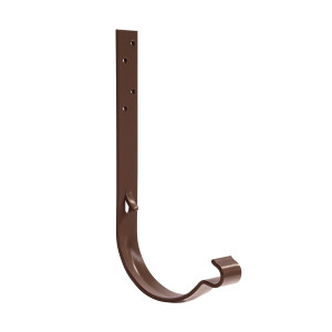 Carlig jgheab pentru sistem pluvial, Bilka, metalic, maro (RAL 8017), lucios, 125 x 210 mm