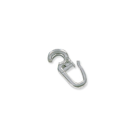 Carlig pentru falduri perdele / draperii 2356, prindere pe inel, plastic, transparent, L 30.6 mm, D 8 mm, set 10 bucati