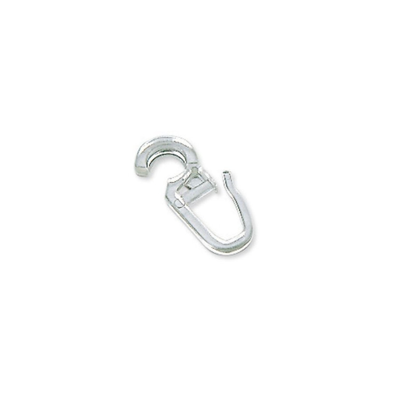 Carlig pentru falduri perdele / draperii 4949, prindere pe inel, plastic, transparent, L 30.2 mm, D 5.3 mm, set 10 bucati