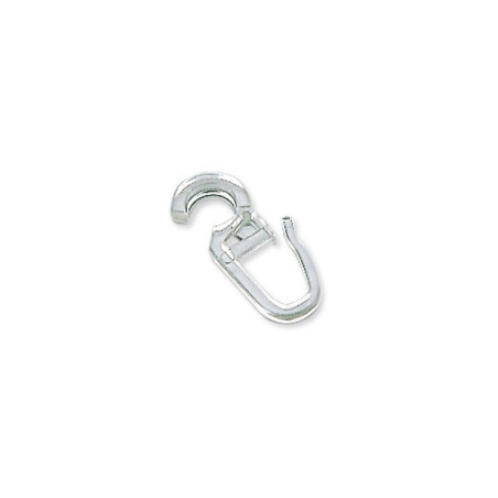 Carlig pentru falduri perdele / draperii 4949, prindere pe inel, plastic, transparent, L 30.2 mm, D 5.3 mm, set 10 bucati