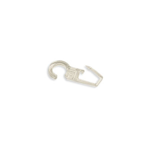Carlig pentru falduri perdele / draperii 5879, prindere pe inel, plastic, alb, L 38 mm, D 10.4 mm, set 10 bucati
