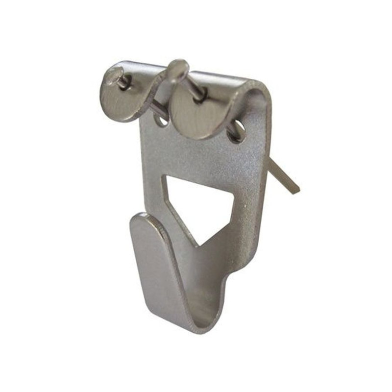Carlig pentru tablou, otel, zincat argintiu, 31 mm + cui, set 5 bucati