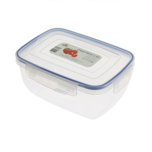 Caserola alimente, Frigo Fresh, plastic, dreptunghiulara, transparenta, 2.3 L