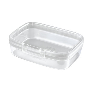 Caserola alimente, Snap Box, plastic, dreptunghiulara, transparenta, 1.3 L