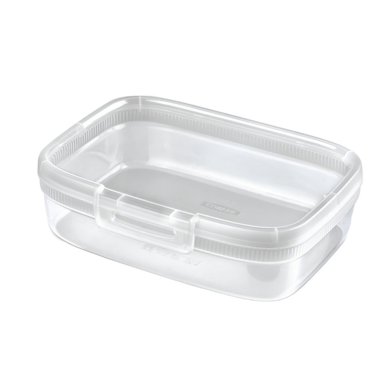 Caserola alimente, Snap Box, plastic, dreptunghiulara, transparenta, 1.3 L