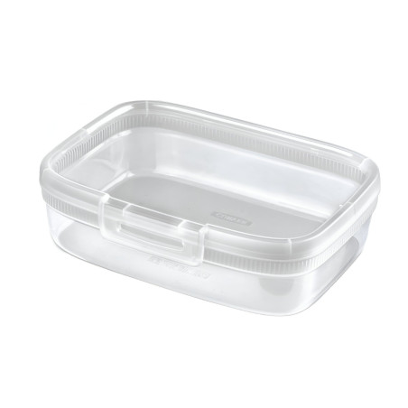 Caserola alimente, Snap Box, plastic, dreptunghiulara, transparenta, 1.3 L