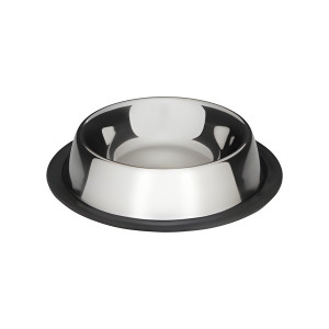 Castron pisici, Lolo Pets, inox, antiderapant, argintiu, 450 ml