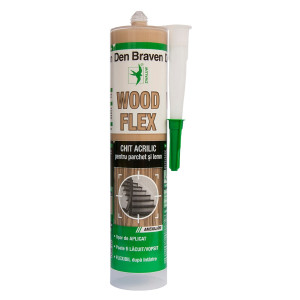Chit acrilic pentru parchet si lemn, Den Braven Woodflex, fag, 280 ml