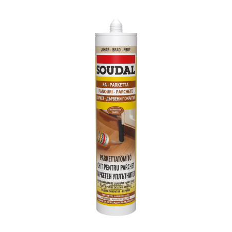 Chit acrilic pentru parchet, Soudal, brad, 280 ml