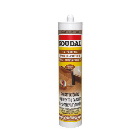 Chit acrilic pentru parchet, Soudal, stejar inchis, 280 ml