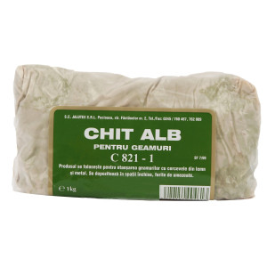 Chit pentru geam, alb, 1 kg