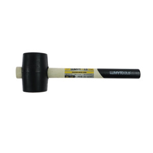 Ciocan cauciuc, Lumytools LT33650, coada din lemn, 0.455 kg