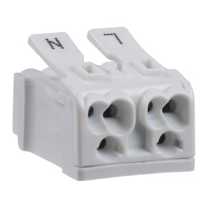 Clema rapida cu arc KSP2-L+N, plastic + cupru stanat, set 10 bucati