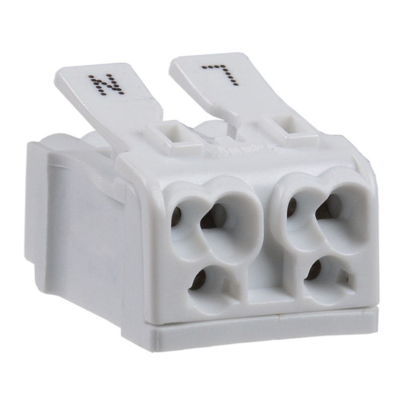 Clema rapida cu arc KSP2-L+N, plastic + cupru stanat, set 10 bucati