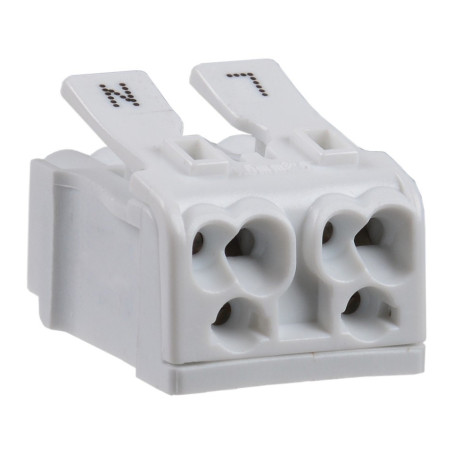 Clema rapida cu arc KSP2-L+N, plastic + cupru stanat, set 10 bucati