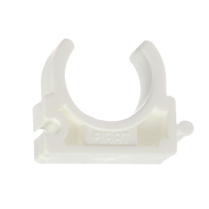 Clema suport teava PPR D 25 mm, alb