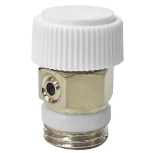 Aerisitor manual cu garnitura teflon Ferro, alama, 1/2"