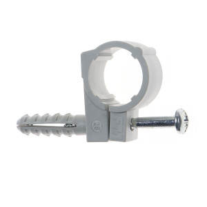 Colier din plastic, pentru tevi, Friulsider CTN, 26 mm + surub, 10 x 40 mm