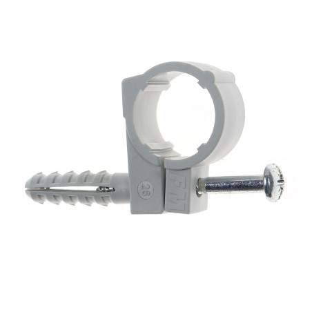 Colier din plastic, pentru tevi, Friulsider CTN, 26 mm + surub, 10 x 40 mm