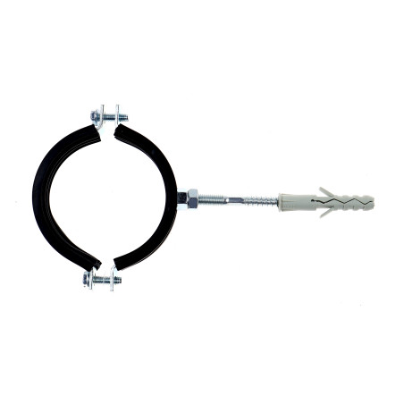 Colier metalic pentru tevi, cu garnitura de cauciuc, Friulsider, 2 - 1/2 inch + diblu nylon