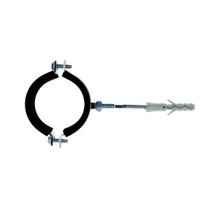 Colier metalic pentru tevi, cu garnitura de cauciuc, Friulsider, 2 inch + diblu nylon