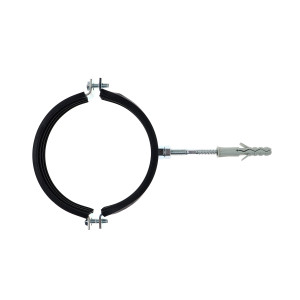 Colier metalic pentru tevi, cu garnitura de cauciuc, Friulsider, 4 inch + diblu nylon