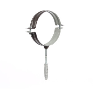 Colier metalic pentru tevi, maro, Friulsider, 100 mm + diblu nylon