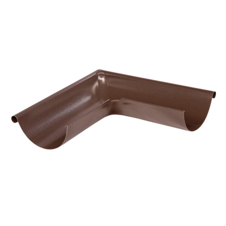 Coltar jgheab pentru sistem pluvial, exterior Bilka, 90 grade, metalic, maro (RAL 8017), lucios, D 150 mm