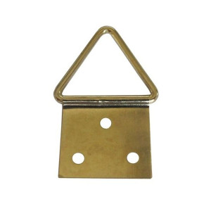 Agatatori pentru tablou, alama, zincat auriu, 16 x 8 mm, set 10 bucati