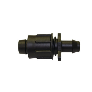 Conector simplu pentru banda pentru irigatii prin picurare, negru, polipropilena, set 2 buc