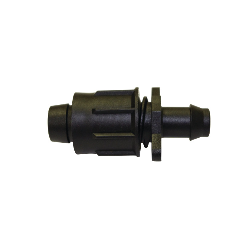Conector simplu pentru banda pentru irigatii prin picurare, negru, polipropilena, set 2 buc