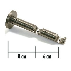 Consola galerie, combi, dubla, deschisa, metal, 20 mm, inox 10011154
