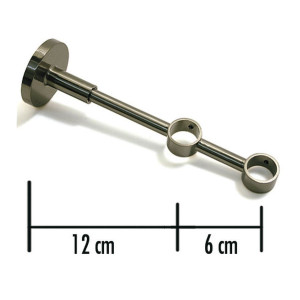 Consola galerie, dubla, inchisa, metal, 20 mm, inox 10011150