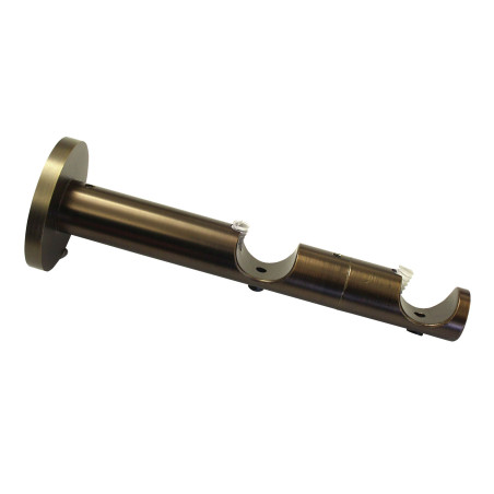 Consola galerie Gardinia Chicago, dubla, deschisa, metal, 20 mm, bronz 31371