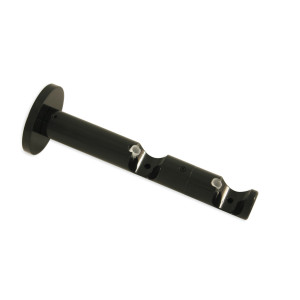 Consola galerie Gardinia Chicago, dubla, deschisa, metal, 20 mm, negru 31031