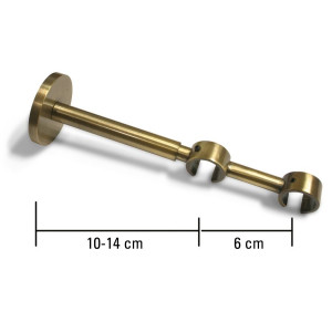 Consola galerie Romana, dubla, deschisa, extensibila, metal, auriu antic, D 20 / 20 mm