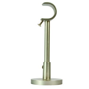 Consola galerie, simpla, deschisa, metal, cu suport, 25 mm, inox