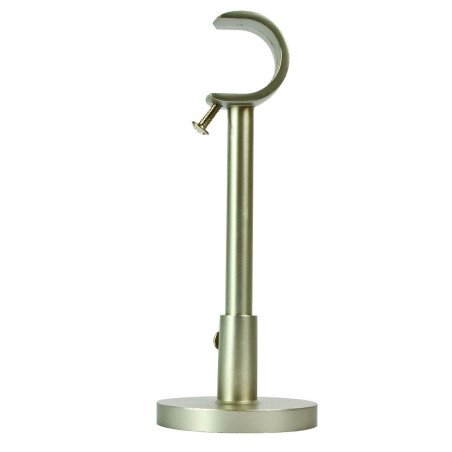 Consola galerie, simpla, deschisa, metal, cu suport, 25 mm, inox