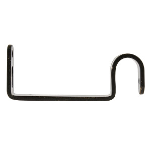 Consola galerie, simpla, metal, 19 / 20 mm, negru auriu