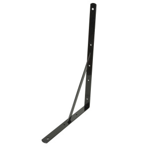Consola punte, din otel, neagra, 330 x 500 x 30 mm
