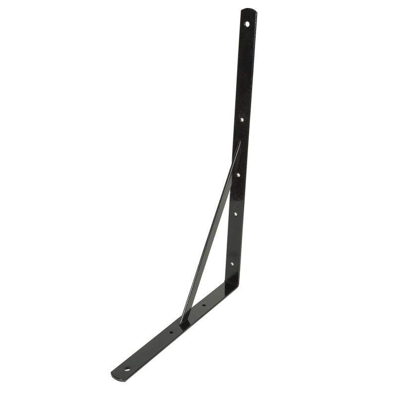 Consola punte, din otel, neagra, 330 x 500 x 30 mm