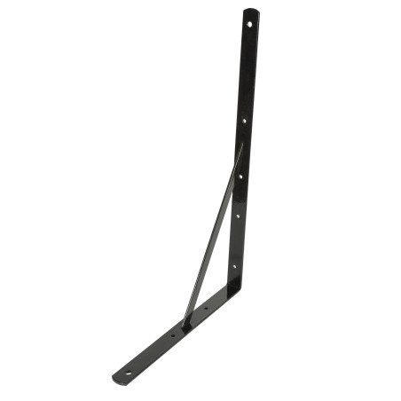 Consola punte, din otel, neagra, 330 x 500 x 30 mm