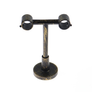 Consola tavan, fier forjat, negru auriu, set 2 bucati