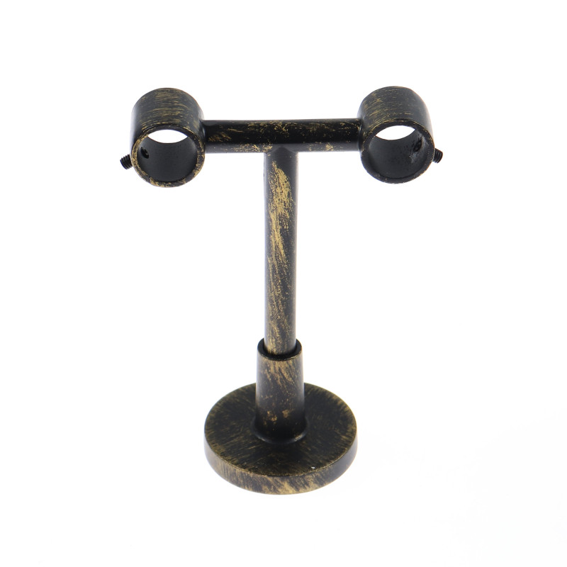 Consola tavan, fier forjat, negru auriu, set 2 bucati